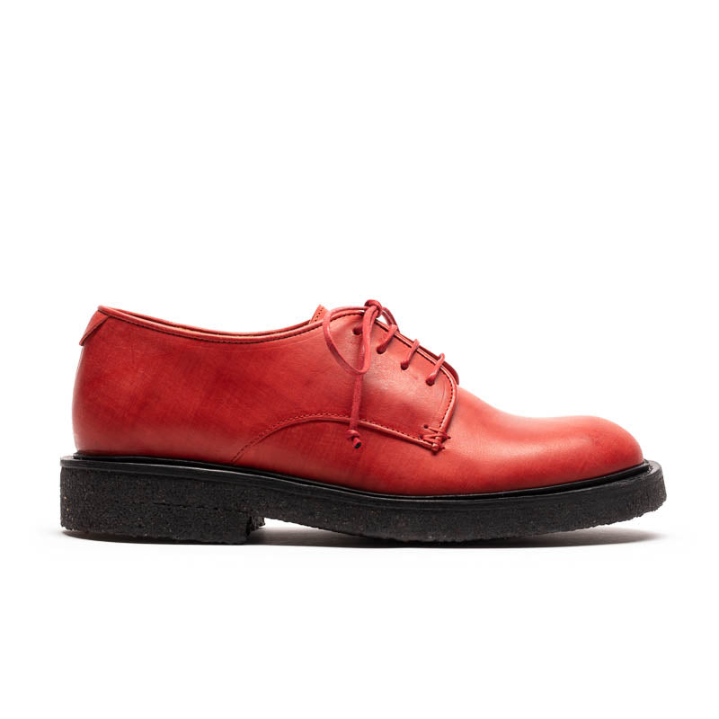 AW23 PABLO Ochre | Malbec Leather Crepe Sole Derby