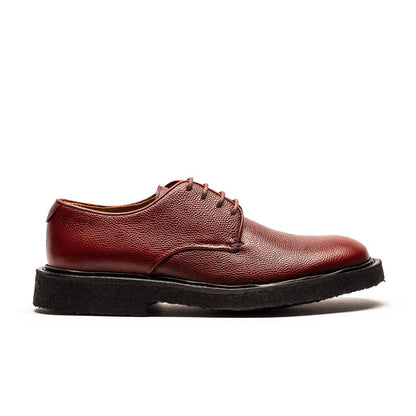 PABLO Portini | Port Textured Leather Crepe Sole Derby | Tracey Neuls