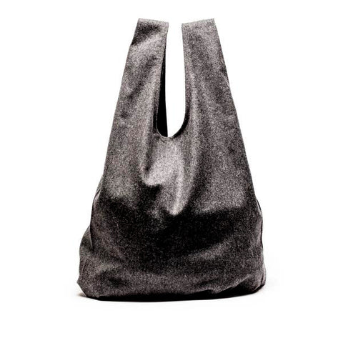 SHOPPER Grey | Dark Grey Wool Carry All Bag