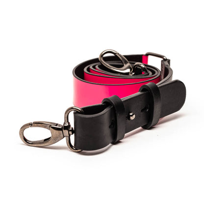 SHOULDER STRAP Hot Pink | Neon Pink Leather Strap | Tracey Neuls