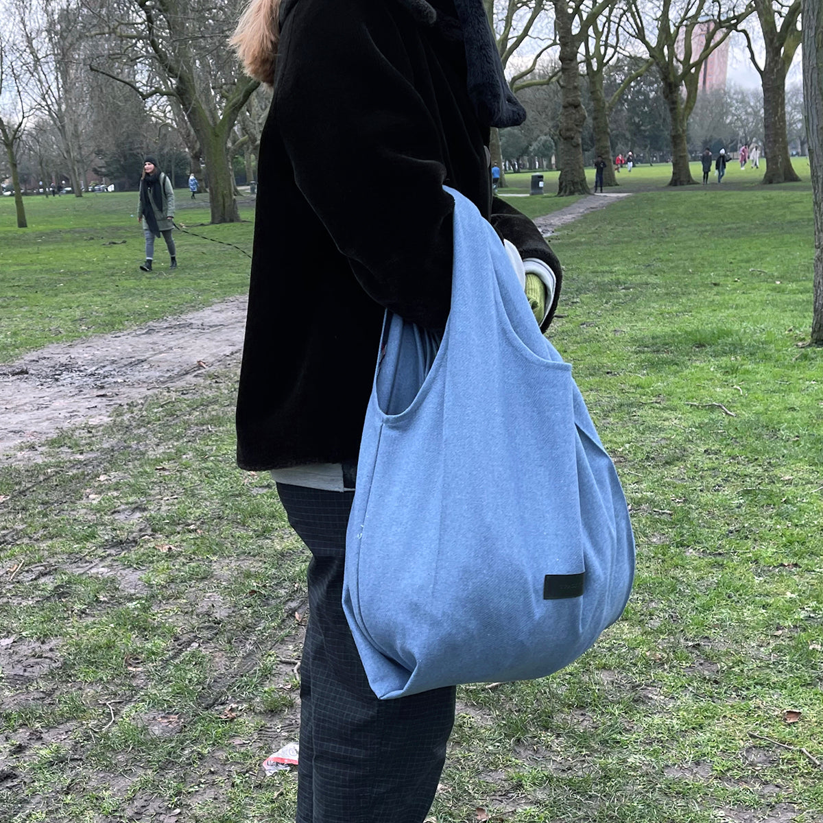 SHOPPER Oxford Blue | Wool Carry All | Tracey Neuls