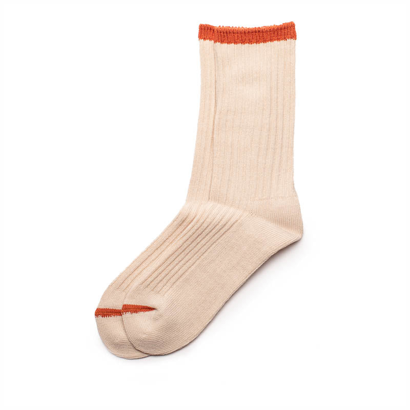 Cream n Burnt Orange Socks | Cotton Socks | Tracey Neuls